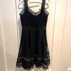 Maje black crochet dress size 2 mini dress
